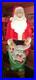 Vintage 48 Blow Mold Santa with Toy Bag Empire Christmas