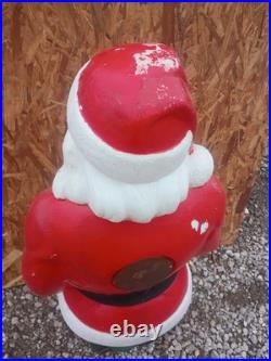 Vintage 48 Blow Mold Santa with Toy Bag Empire Christmas READ