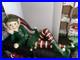 Vintage 48 Commercial Grade Christmas Elf Laying Down Resin Fiberglass