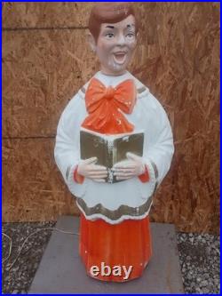 Vintage 48 Poloron Choir BOY Vintage Blow Mold Blowmold Christmas