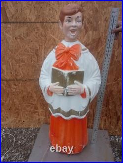 Vintage 48 Poloron Choir BOY Vintage Blow Mold Blowmold Christmas