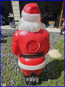 Vintage 48in Empire Illuminated Giant Santa Blow Mold With Toy Bag