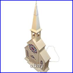 Vintage 60s Beco Original Illuminated Giant Country Church 51 with Box Incomplete