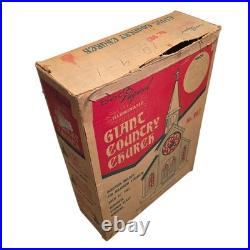 Vintage 60s Beco Original Illuminated Giant Country Church 51 with Box Incomplete