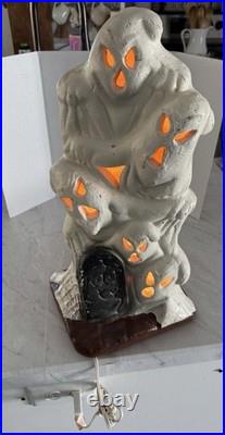 Vintage 70s-80s 18 Ghost Blow Mold Foam Halloween Decoration