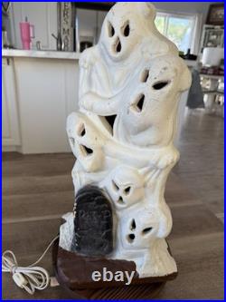 Vintage 70s-80s 18 Ghost Blow Mold Foam Halloween Decoration