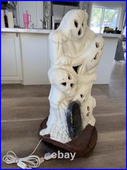 Vintage 70s-80s 18 Ghost Blow Mold Foam Halloween Decoration