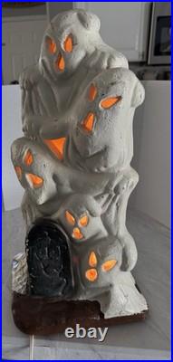 Vintage 70s-80s 18 Ghost Blow Mold Foam Halloween Decoration