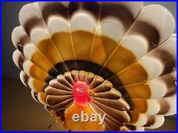 Vintage 90s Don Featherstone Blow Mold Thanksgiving Turkey Lights Up