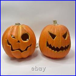 Vintage'95 Trendmasters Halloween Light Up Foam Mold Pumpkin Jack-o-Lantern 10