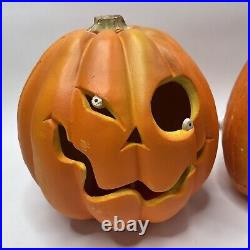 Vintage'95 Trendmasters Halloween Light Up Foam Mold Pumpkin Jack-o-Lantern 10