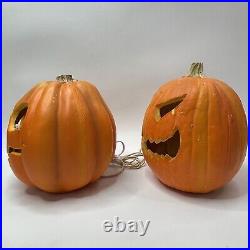 Vintage'95 Trendmasters Halloween Light Up Foam Mold Pumpkin Jack-o-Lantern 10