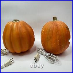 Vintage'95 Trendmasters Halloween Light Up Foam Mold Pumpkin Jack-o-Lantern 10