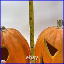 Vintage'95 Trendmasters Halloween Light Up Foam Mold Pumpkin Jack-o-Lantern 10