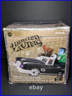 Vintage Airblown Animated Inflatable Halloween Bouncing Low Rider Car withMonsters
