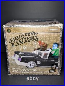 Vintage Airblown Animated Inflatable Halloween Bouncing Low Rider Car withMonsters
