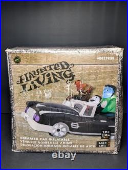 Vintage Airblown Animated Inflatable Halloween Bouncing Low Rider Car withMonsters