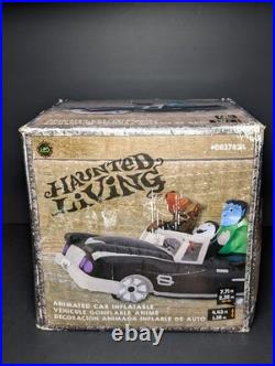 Vintage Airblown Animated Inflatable Halloween Bouncing Low Rider Car withMonsters