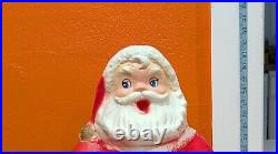 Vintage BLOW MOLD Large 32 Christmas Santa Claus Light Works! Item No 975
