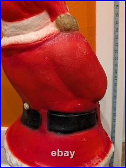 Vintage BLOW MOLD Large 32 Christmas Santa Claus Light Works! Item No 975