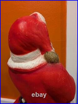 Vintage BLOW MOLD Large 32 Christmas Santa Claus Light Works! Item No 975