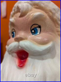 Vintage BLOW MOLD Large 32 Christmas Santa Claus Light Works! Item No 975