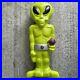 Vintage Blow Mold 36 Green Space Alien withRay Gun Halloween Lighted Figure