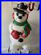 Vintage Blow Mold Frosty Snowman 31 Christmas Decoration Light