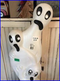 Vintage Blow Mold Halloween Ghost on Tombstone New Old Stock Union Featherstone