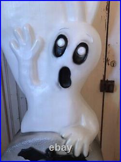 Vintage Blow Mold Halloween Ghost on Tombstone New Old Stock Union Featherstone