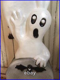 Vintage Blow Mold Halloween Ghost on Tombstone New Old Stock Union Featherstone