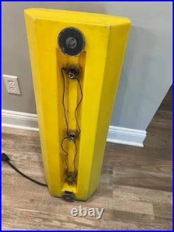 Vintage Blow Mold Pop Art Electric Traffic Light Signal 1980's Works 31 inches