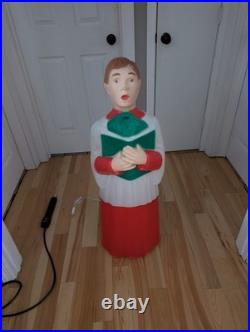 Vintage Blow Mold Rare 41 TPI Choir Boy Caroler Christmas Nativity Htf