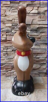 Vintage Blow Mold Smiling Christmas Reindeer 27 General Foam Plastics NO LIGHT