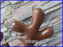 Vintage Blow Mold Smiling Christmas Reindeer 27 General Foam Plastics NO LIGHT