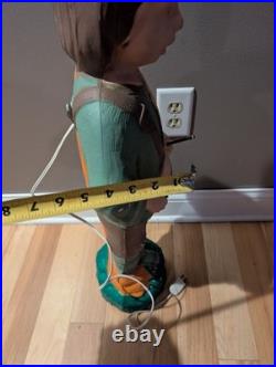 Vintage Blow Mold Tpi Drummer Boy Drumsticks Rare Htf Christmas Nativity