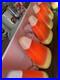 Vintage Candy Corn Blow Molds RARE With Lights