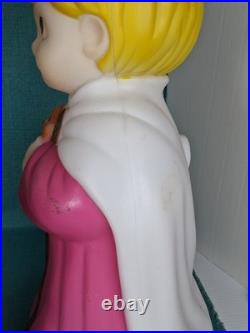 Vintage Child Christmas Blow Mold Three Wise Men General Foam Plastics 18.5 Tal
