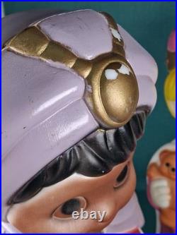 Vintage Child Christmas Blow Mold Three Wise Men General Foam Plastics 18.5 Tal