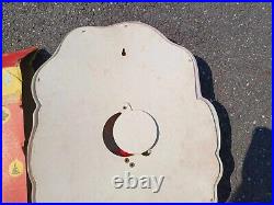 Vintage Christmas 50s Paramount Lighted Flatback Santa Face Vinylite Wall Plaque