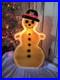 Vintage Christmas Blow Mold Gingerbread Snowman Featherstone Union New Old Stock