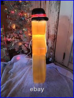 Vintage Christmas Blow Mold Gingerbread Snowman Featherstone Union New Old Stock