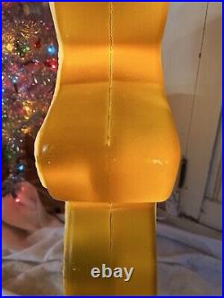 Vintage Christmas Blow Mold Gingerbread Snowman Lighted Union New Old Stock