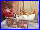 Vintage Christmas Blow Mold Lighted Santa Sled Set New Old Stock Union 31 Long