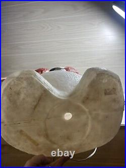 Vintage Christmas Blow Mold, Poloron Lighted 31 Snowman with Broom Yard Decor