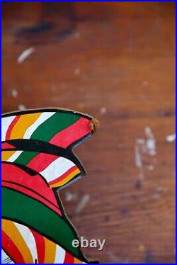 Vintage Christmas Carolers street pole door sign Carols Santa Holiday Display