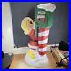 Vintage Christmas Elf Santas Mailbox Lighted Blow Mold Mail General Foam 34