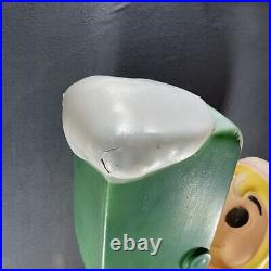Vintage Christmas Elf Santas Mailbox Lighted Blow Mold Mail General Foam 34