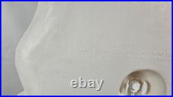 Vintage Christmas Light Blow Mold Santa Face Head 1989 Union Products 7526 Works