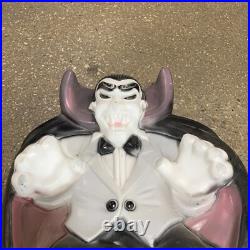 Vintage Count Dracula 36 Halloween Vampire Blow Mold General Foam Plastics USA